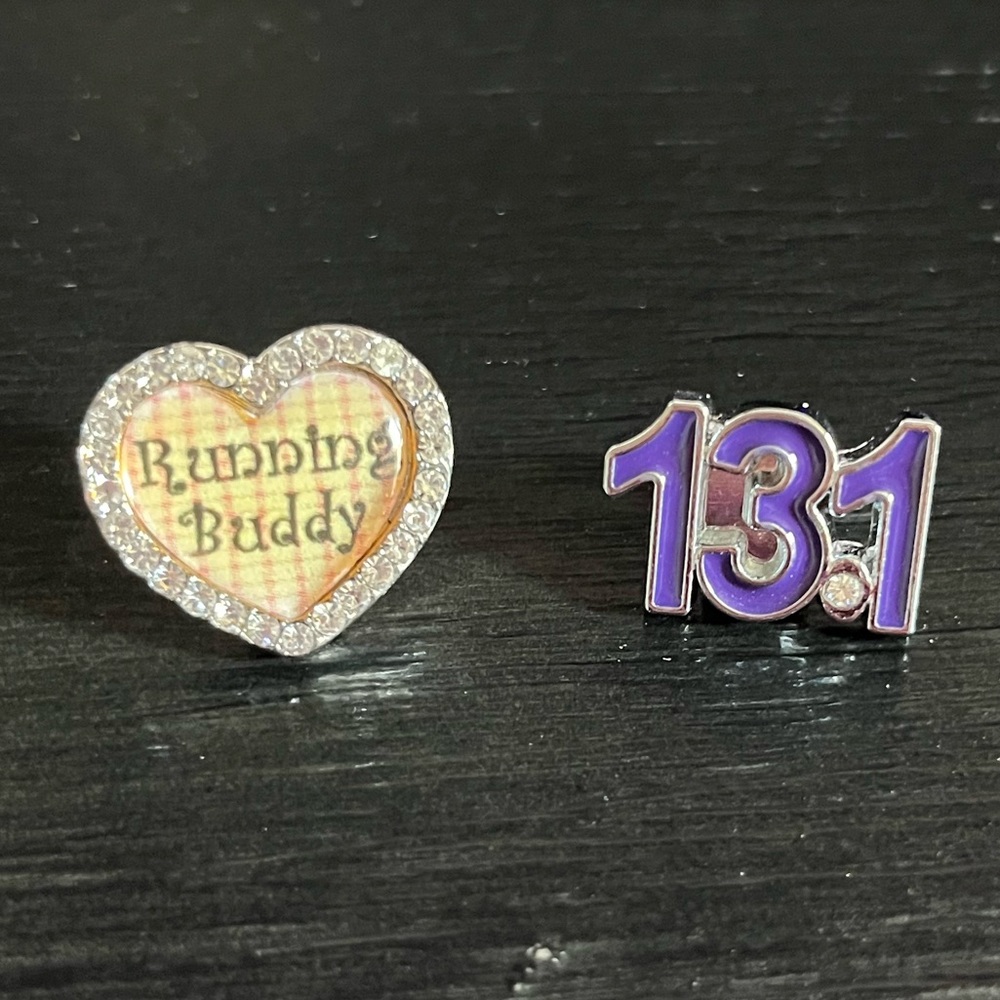 Shoelace Charms - 13.1 and Running Buddy